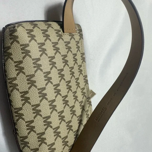 Michael Kors Tan and Brown Logo Crossbody - Picture 3 of 5
